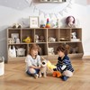 IFANNY 5-Cubby Toy Storage Organizer, Kids Bookshelf with Cube Shelves,