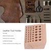 Leather Tool Holder 46 Holes Beech Wood Professional Leather Tool