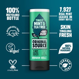 Original Source Tea Tree & Mint Shower Gel 250ml - (Pack of 6)