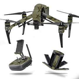 MightySkins Skin Compatible with DJI Inspire 2 - Army Star | Protective, Durable, and Unique Vinyl Decal wrap Cover | Easy to Apply, Remove, and Change Styles | Made in The USA