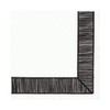 Caspari Ribbon Border Paper Luncheon Napkins in Black - 20