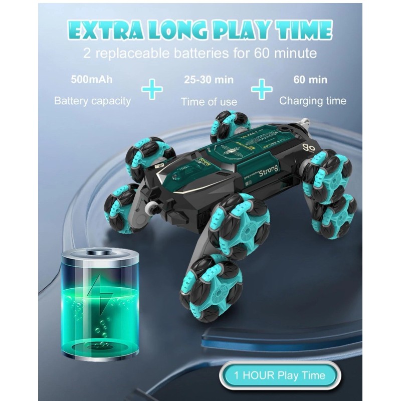 ATHLERIA 8WD Gesture Sensing Rc Stunt Car Toys for Boy