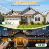 Skoiuc Solar String Lights Outdoor Waterproof with Remote & Timer,