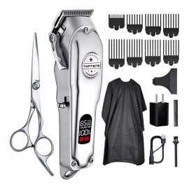 Toptenz Cortadoras De Cabello Metálico Kit De Maquina De Cortar Pelo