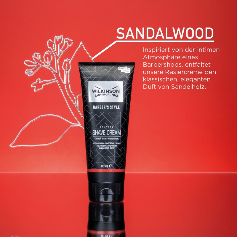 WILKINSON SWORD - Barber's Style For Men | Shaving Cream