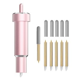 Premium Fine Point Blade Compatible with Cricut Maker 3/Maker/Explore 3/Explore Air 2/Air/One,Fine Point Blade Housing for Slicing Cuts Glitter Vinyl,Cardstock,Faux,Adhesive Foil,Vellum and Etc（Pink）