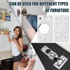 Cabinet Hinge Repair Plate, 8 Pcs Stainless Steel Hinge Repair
