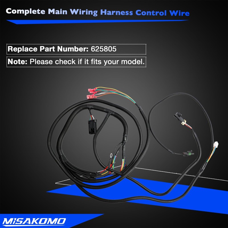 625805 Wiring Harness Compatible with 2010-2022 EZGO TXT 48V Golf