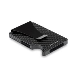 Lederhand iStrong Card Holder, carbon, S, Minimalist
