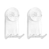 Pack of 2 Suction Cup Hooks No Drilling Reusable Suction
