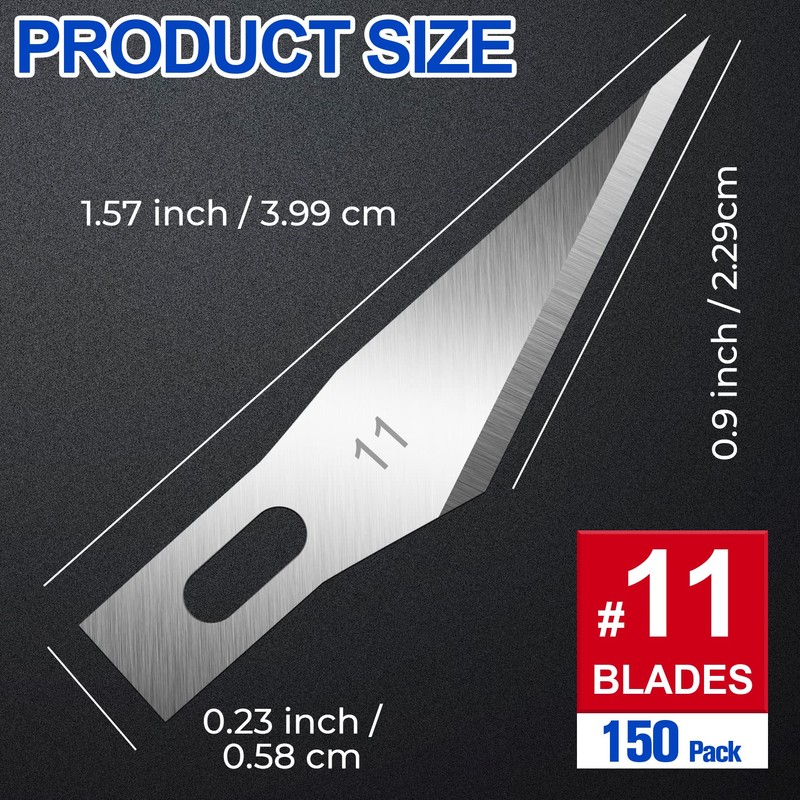 DIYSELF 150 PCS Exacto Knife Blades 11, Sharp Hobby Knife