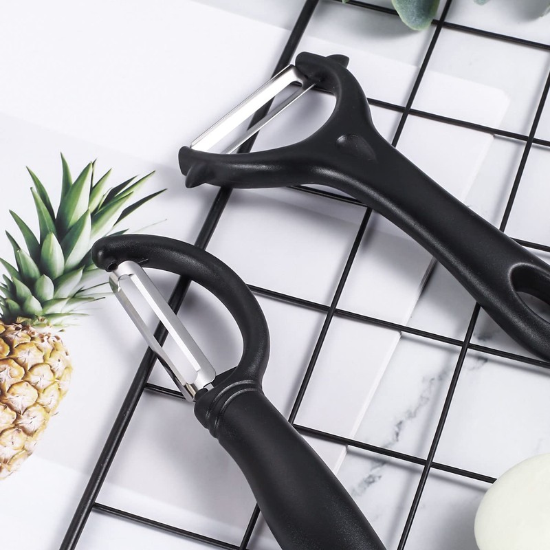 2 Pcs Potato Peelers, Y-Shaped Swivel Vegetable Peeler Ergonomic Handle
