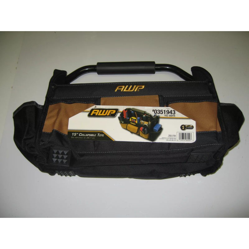 AWP 1L-22215 Polyester Open Tote Tool Bag, 1350 Cu. In.