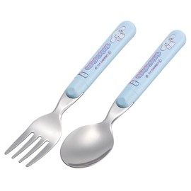 Skater SFR1-A Sanrio Cinnamoroll, Mashugummy Spoon and Fork Set, Cutlery, Dishwasher Safe, Made in Japan