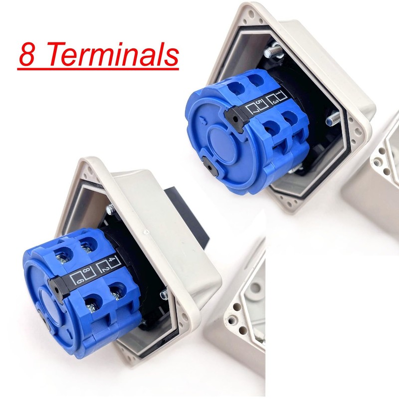 JZK Changeover Switch Universal Cam Selector 3 Position Rotary 8