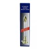 Creative Hobbies Electric Window Candle Lamp with Brass Plated Base,