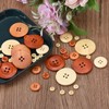 QUARKZMAN Pack of 50 Wooden Buttons, 15 mm (8/15 Inch)