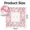 Scalloped Mahjong Mat with Storage Bag, 33” x 33” Widened