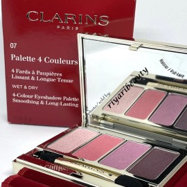 Clarins 4-Colour Wet & Dry Eyeshadow Palette 07 Lovely Rose .2oz NEW IN BOX