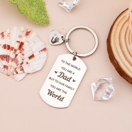 RRIGETEN Father's Day Gifts From Daughter,Gifts For Dad,Father Birthday Gift For Dad Who Has Everything,Stepdad Presents,Keychain,Daddy Christmas Gifts From Daughter,Men Presents Ideas