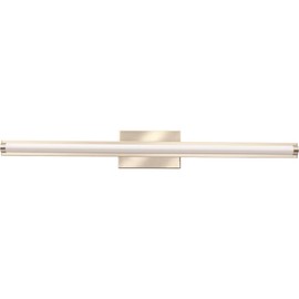 Lithonia Lighting FMVCSLS 48IN MVOLT 30K35K40K 90CRI BN M4 4 ft. Brushed Nickel LED Switchable Color Temperature Contemporary Square Vanity Fixture