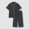 JAJU [JAJU] Men's/Women's Cotton Rayon Seersucker 7-part Pajama Set