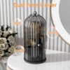 Unbranded Rotating Makeup Brush Holder with Lid Vanity Desktop Bathroom