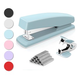 Deli Stapler, Desktop Stapler, Office Stapler, 25 Sheet Capacity, Includes 1000 Staples and Staple Remover, Blue