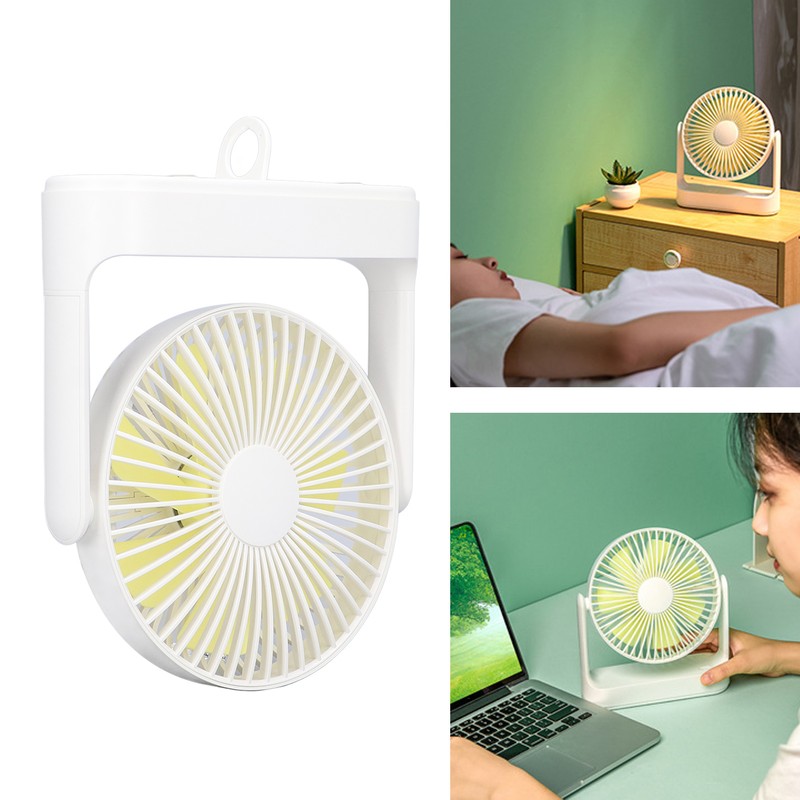 USB Desk Fan Wall Mounted Hanging Desk 3 in 1