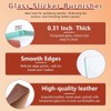 Aswalling 2-Pack Glass Slicker for Leathercraft Burnishing Leather Burnishing Tool