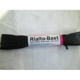 Bast in schwarz matt 10gr - 100%Viskose