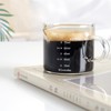 BCnmviku 4 PACK Espresso Glass Measuring Cup Triple Pitcher Milk