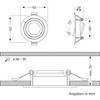 ledscom.de Recessed Bathroom Ceiling Light ERID, Damp-Proof, Bathroom, IP44, Round,