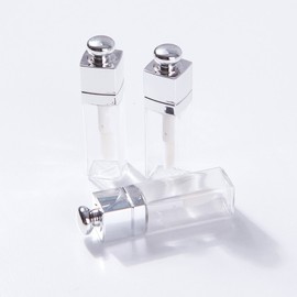 Premium Portable Tint & Lip Gloss Empty Refill Bottle 3ml Silver Tint Empty Bottle - 3ml 10ea