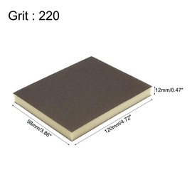 uxcell Sanding Sponge Sanding Blocks 220-Grits Medium Grit Sand Block Pad for Kitchen Metal/Drywall/Wood 8pcs