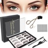 Magnetische Wimpern, Magnet Wimpern ohne Eyeliner, 3D Wimpern Magnetisch Natürlicher