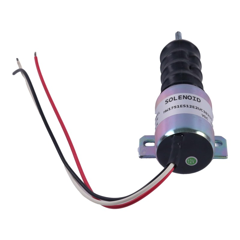Demfec 12V 3 Wires Shut Down Solenoid Compatible with Woodward