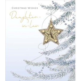 UK Greetings Christmas Wishes Daughter-in-Law Special Christmas Greeting Card Xmas Cards 735316