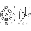 HELLA 002768431 Horn Disc 24V 400Hz Htone (B36), Multi