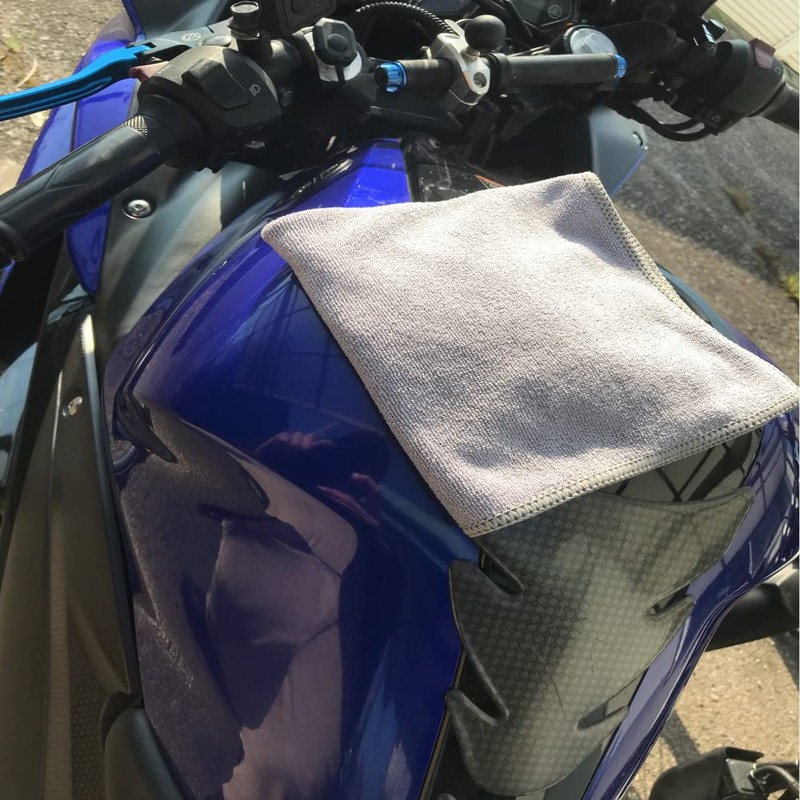 yamashiro YK-026 Microfiber Cloth for Motorcycles and Cars, Gray, 12.6
