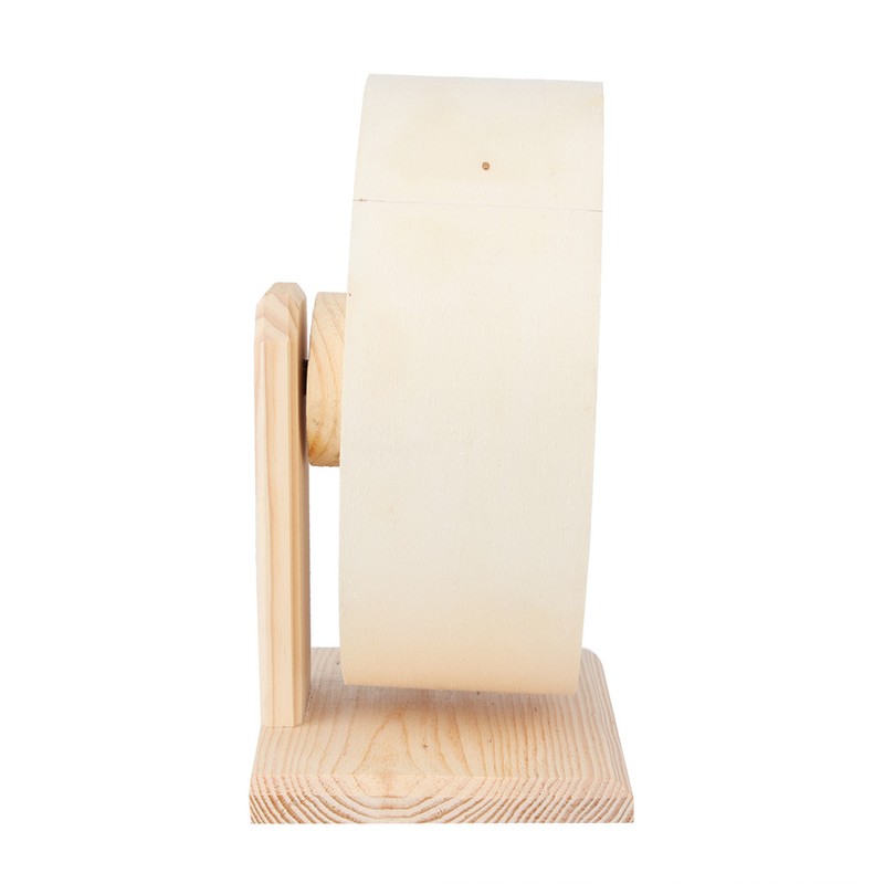 Wooden Bracket Silent Pet Exercise Running Wheel Toy for Hamster