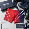 Men’s Low-Rise Swim Boxer for Training – Quick-Dry Vortex Gradient