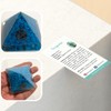 VIE Orgone Reiki Healing Pyramid, Turquoise (Stabilised), 5.5cm