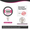 GOATACURA 0-10000psi Digital Industrial Pressure Gauge, 3-1/8" Dial Size, 1/4"
