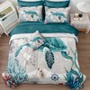Bedbay 8-Piece Nautical Comforter Set - Retro Turtle California King