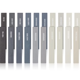 Honoson Pack of 20 Sanding Rods for Plastic Models Polishing Assorted Metal and Wood Polishing Rods Model Making Tool Mini Finger Grinder for Crafts (Low and High Grain, Classic Style)