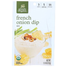Simply Organic Dip Mix French Onion Org, 1.1 Oz (Pack Of 12)