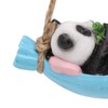 Swing Panda Statue Mother and Baby Panda Lying On The