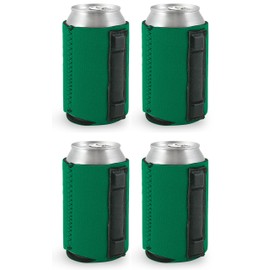 Magnetic Can Coolie (4 Pack Kelly Green)