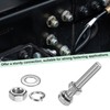M METERXITY 10-Pack Hex Head Screw Bolt with Nuts Flat
